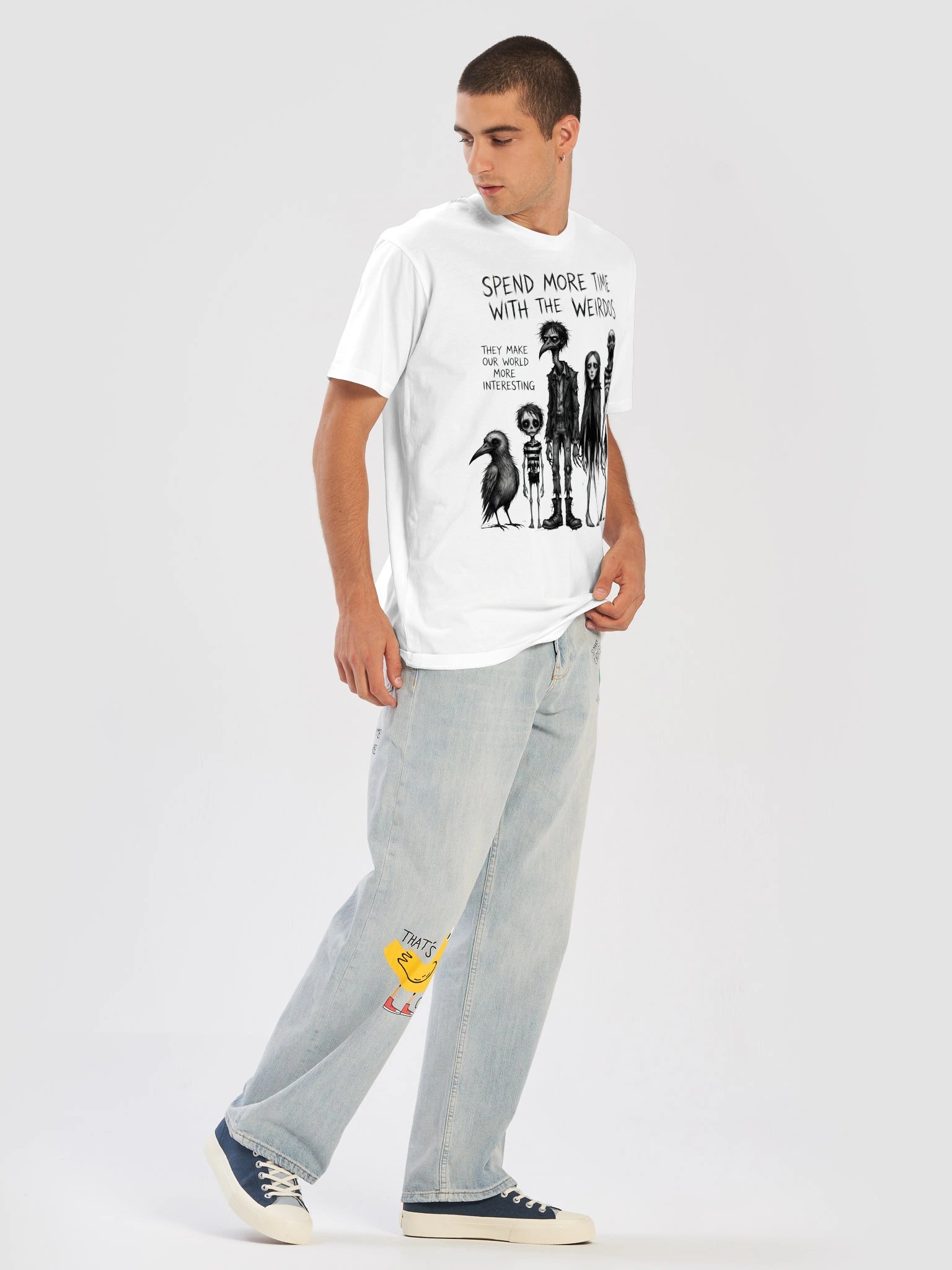 Spend More Time With The Weirdos Gothic T-Shirt product image (28)