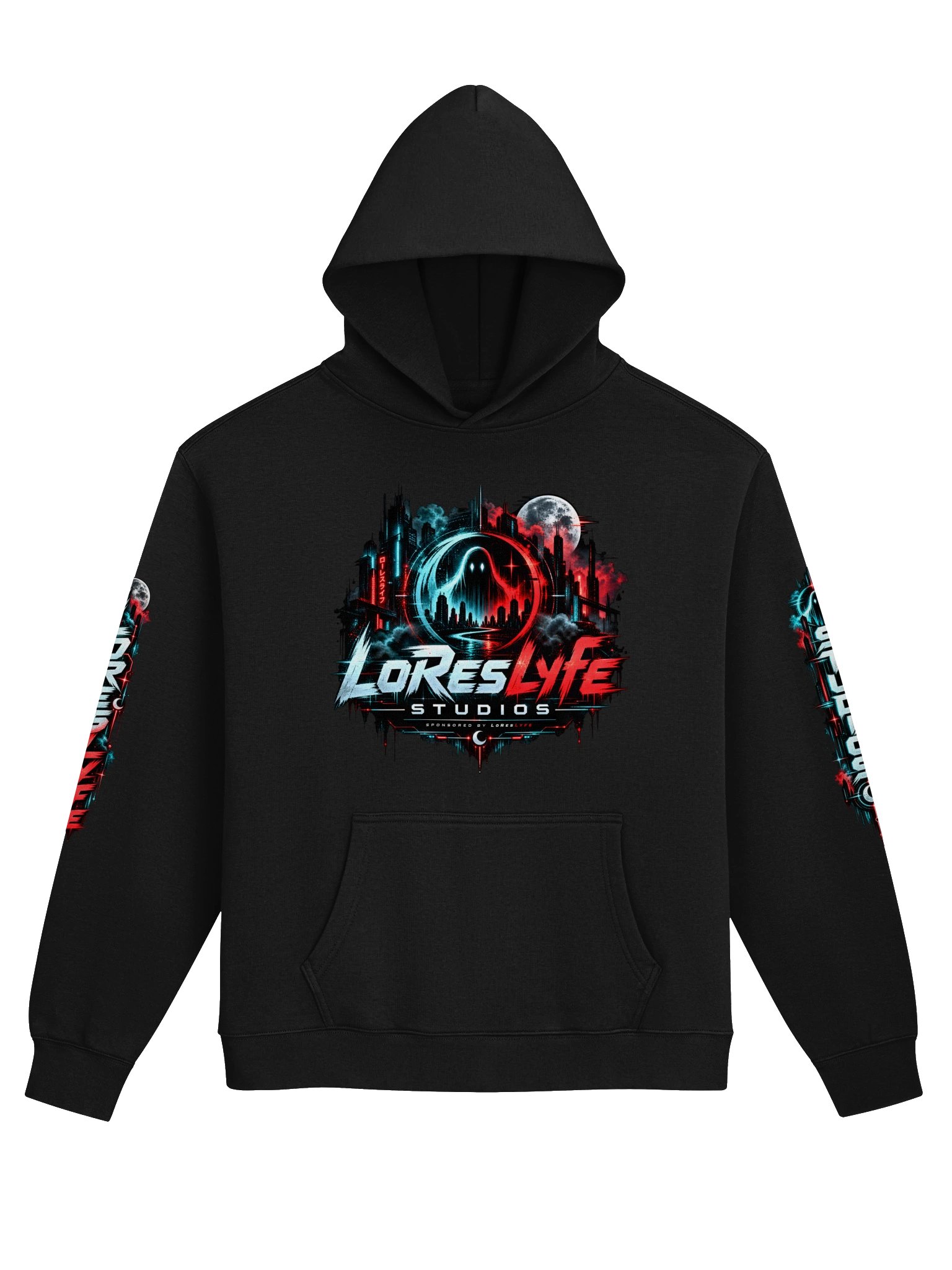 LoResLyfe Studios | Cyber Noir Premium Hoodie product image (1)