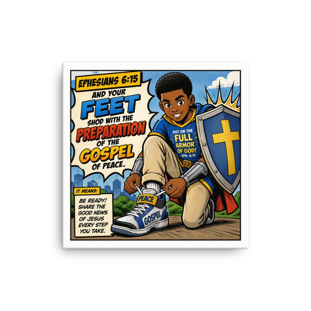 Gospel of Peace Canvas Wall Art (16” x 16”) product image (1)