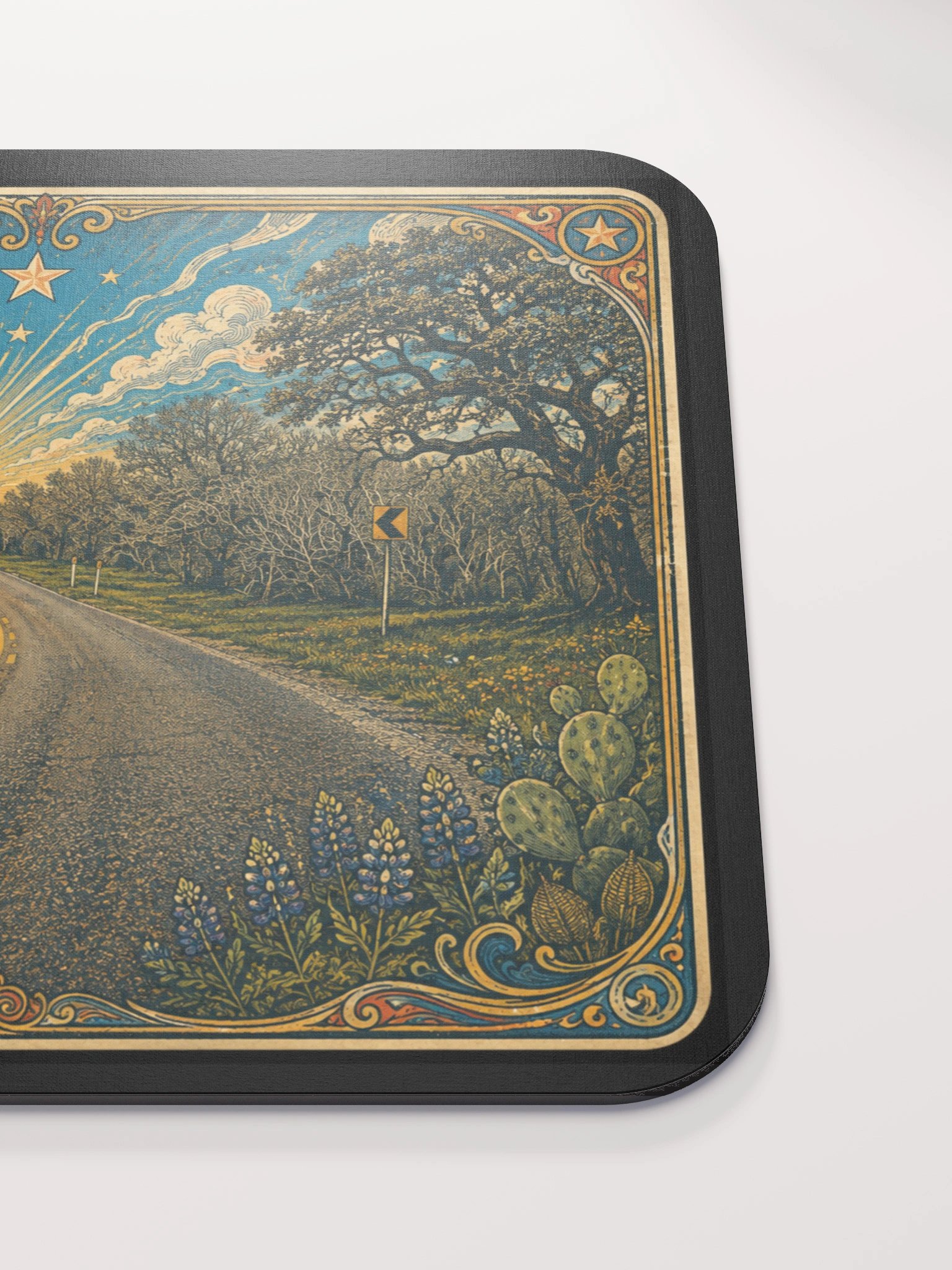 Wilson County Road Mouse Pad: Original photo and artwork by folk artist Matt Pierce product image (5)
