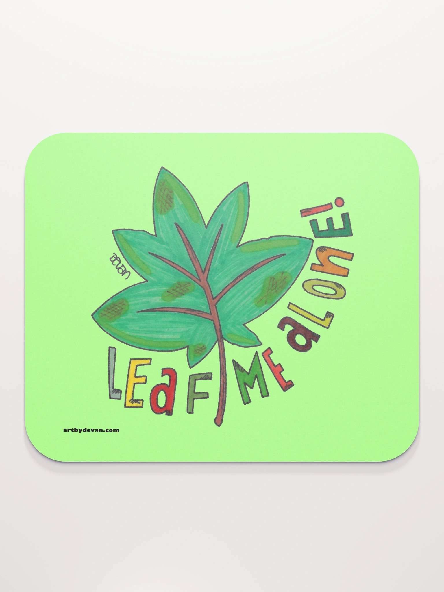Leaf Me Alone Mousepad product image (2)