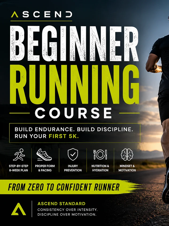 Ascend Beginner Running Course: Build Endurance, Discipline & Your First 5K- For Members product image (1)