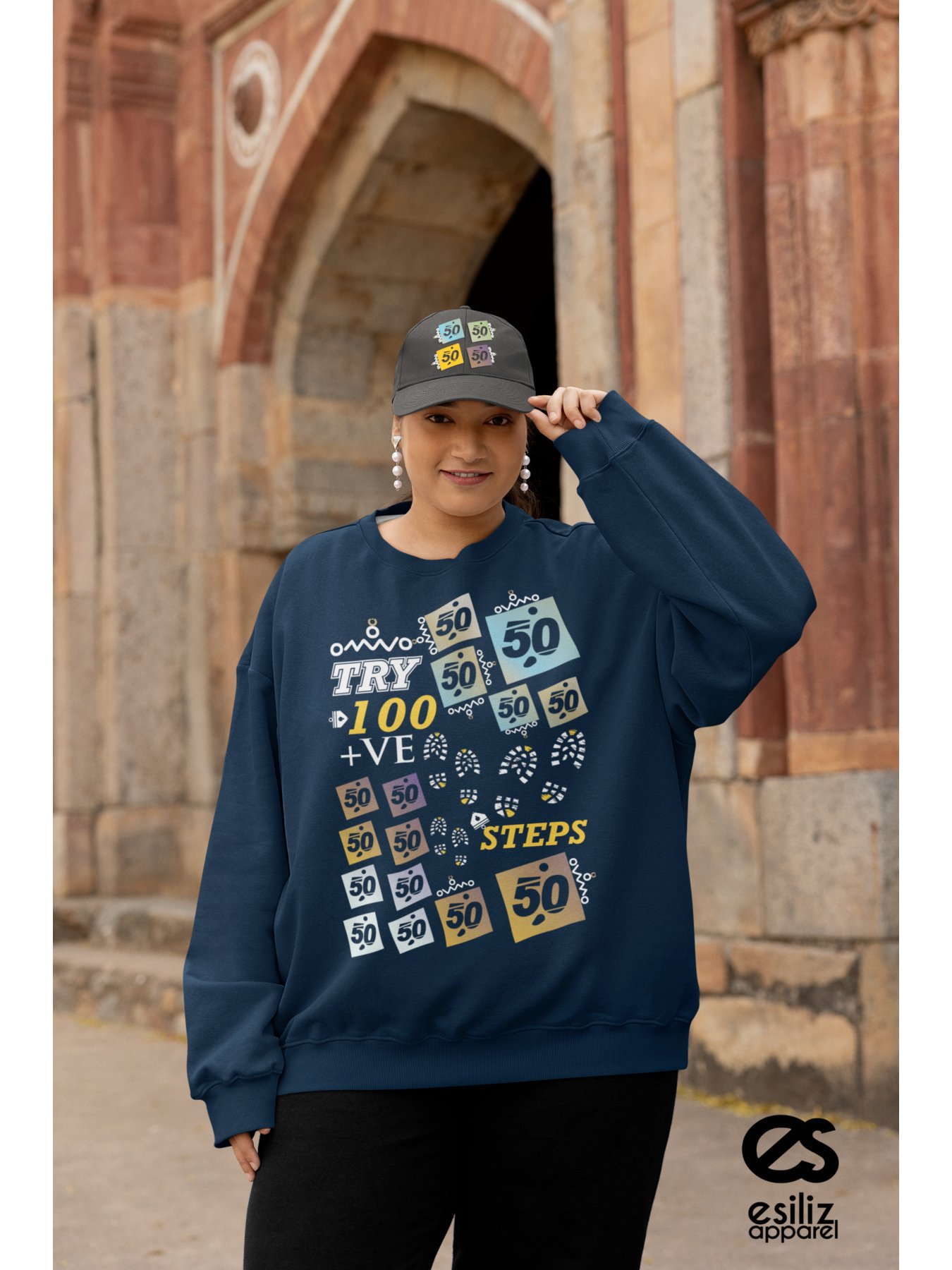 esiliz 50 and 100 Classic Crewneck Sweatshirt product image (7)