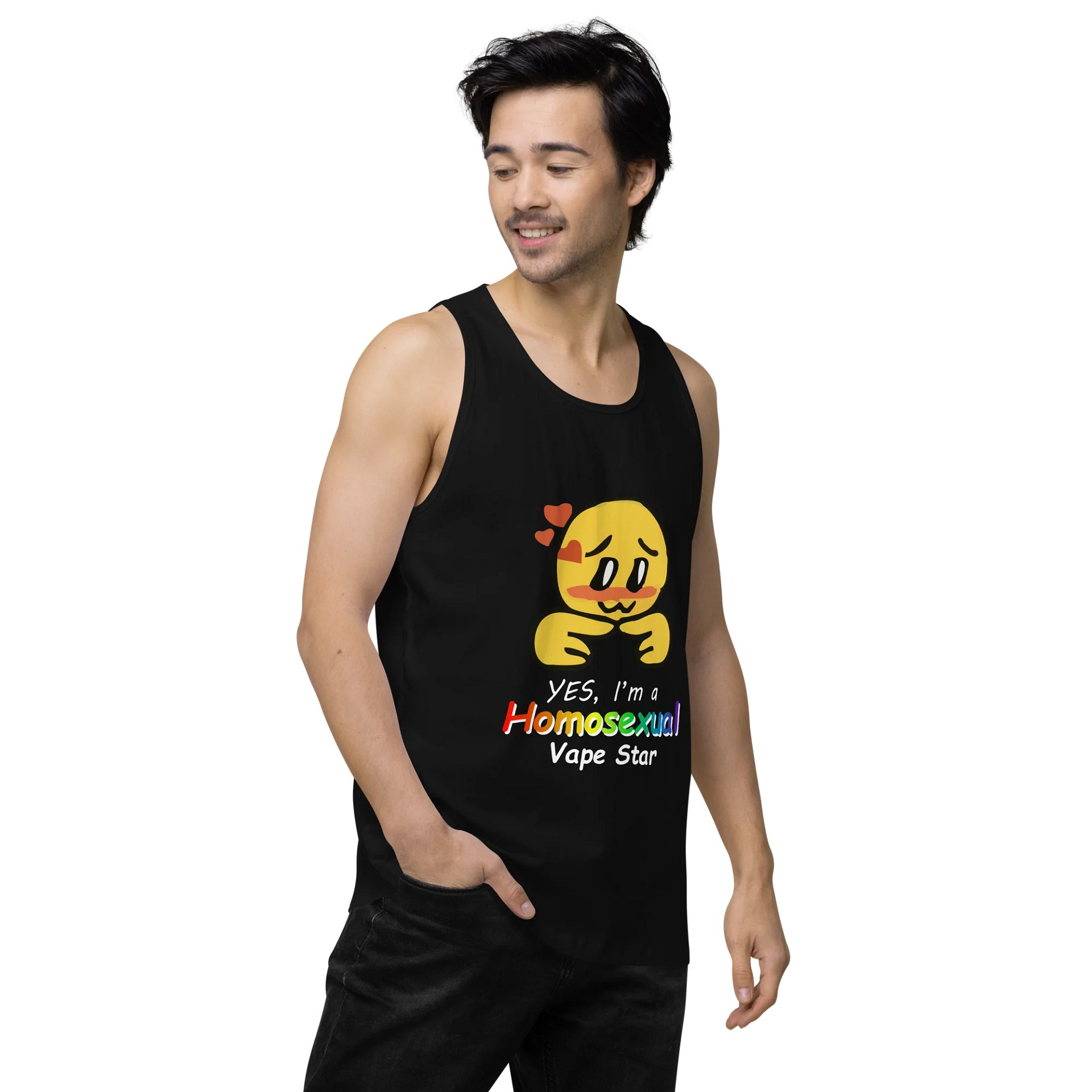 Vape Star Singlet (Dark) product image (4)