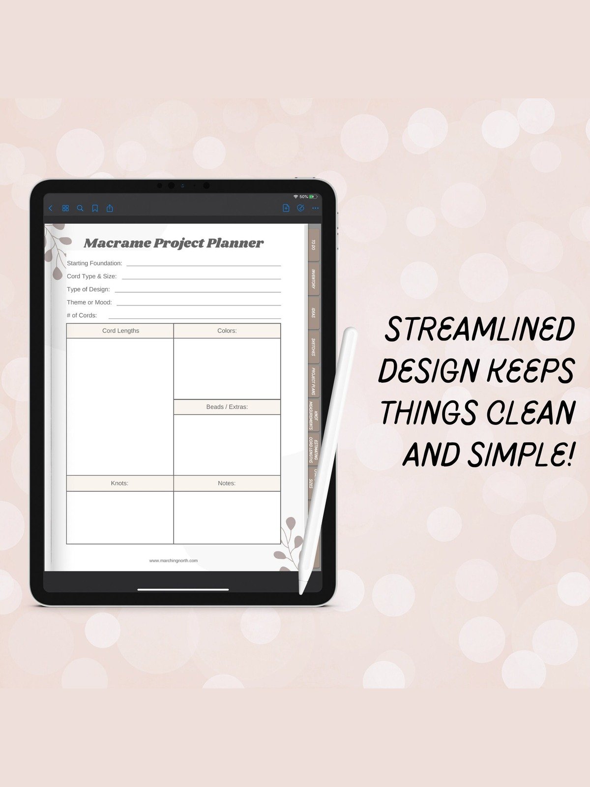 Macrame Project Planner (Digital Download) product image (4)