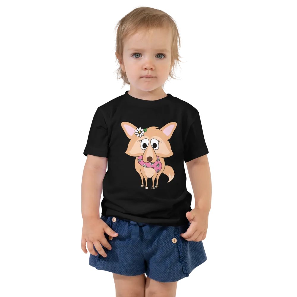 Floral Pup Toddler Tee product image (1)