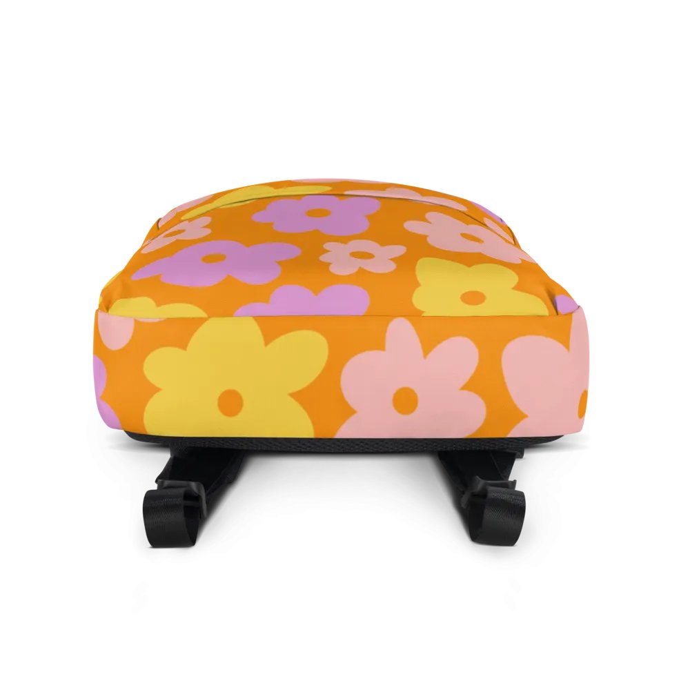 Cheerful Blooms All-Over Backpack product image (2)