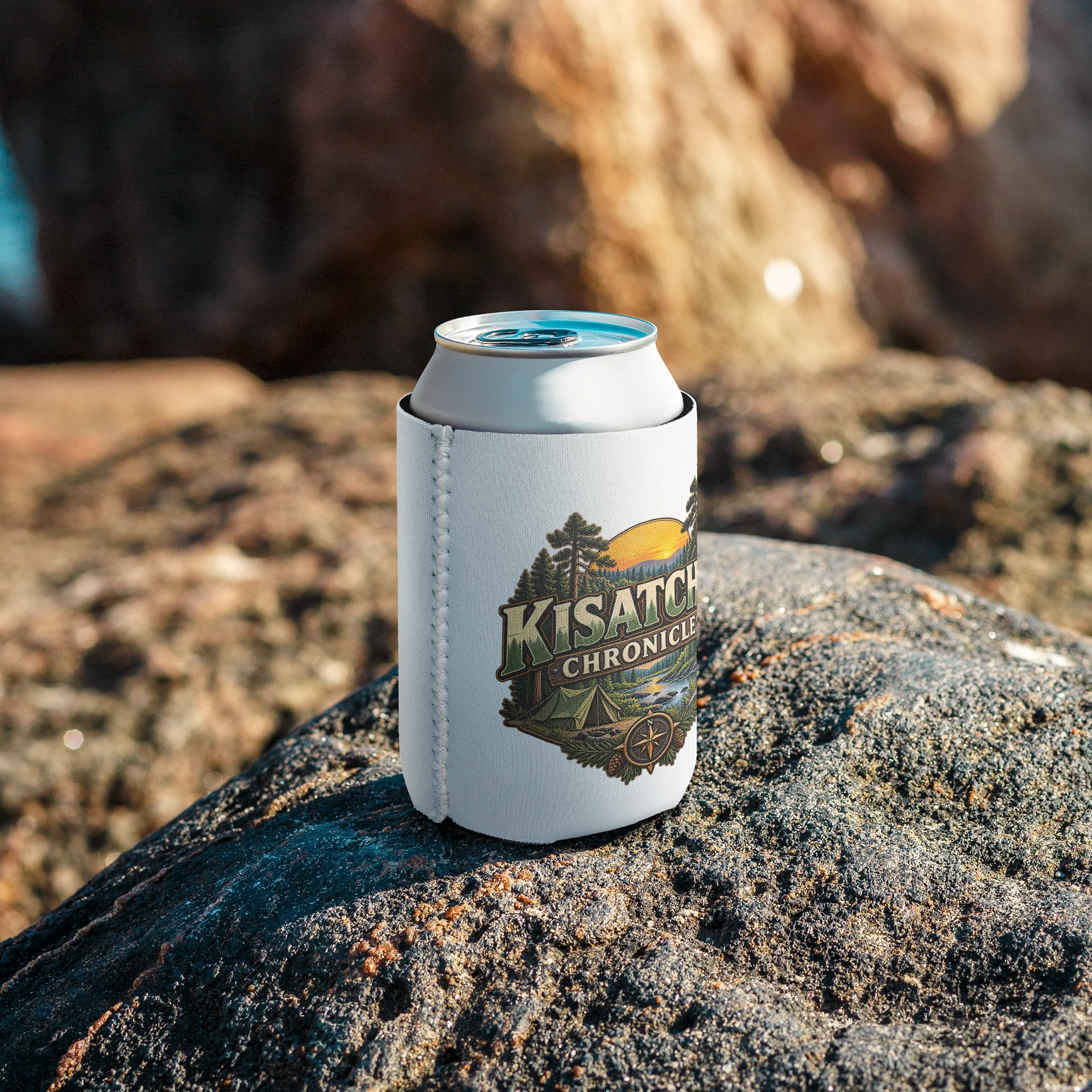Kisatchie Chronicles Camping Logo Can Cooler product image (7)
