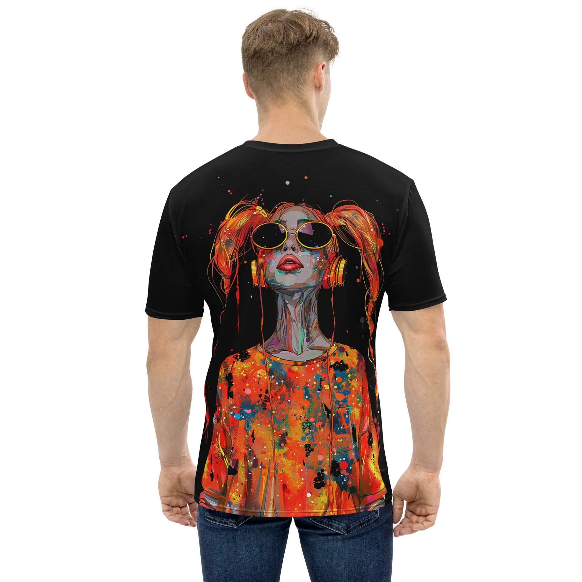 Lit Projecktz Komm Hierher, Fühl Den Vibe AOP Graphic Tee product image (5)