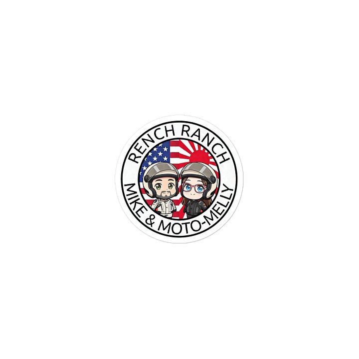 Mike & Moto-Melly Adv Biker USA & Japan Die-Cut Stickers product image (2)