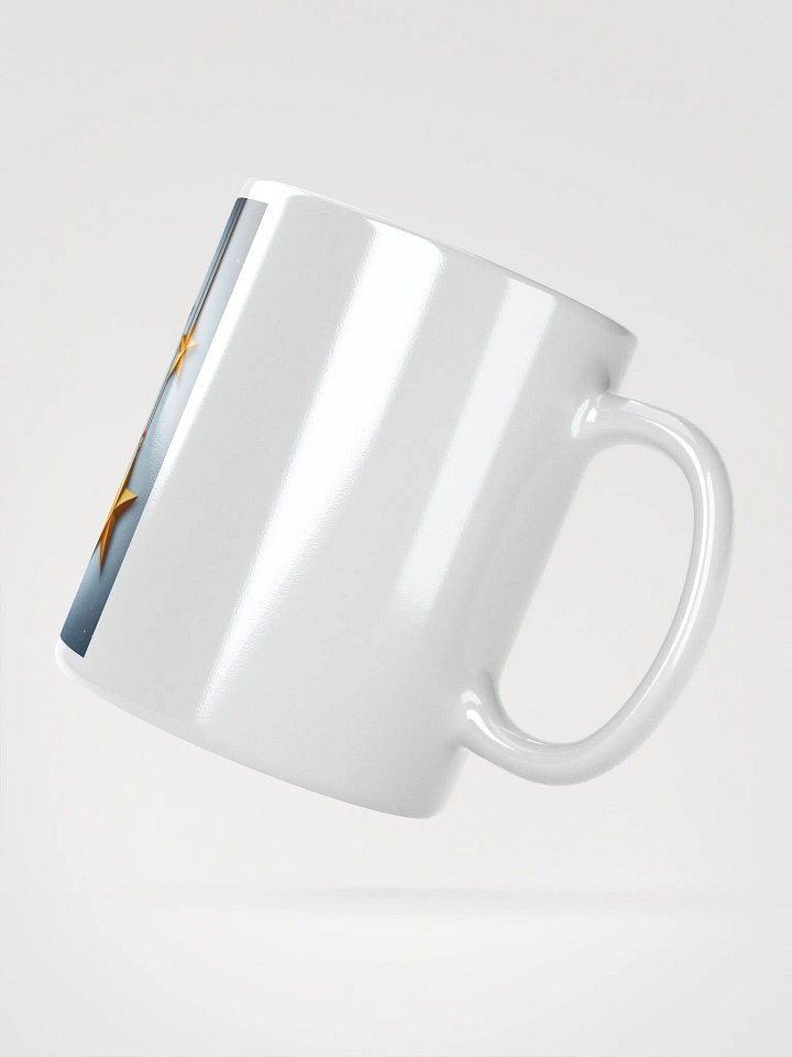 New Golden Stars White Glossy Mug product image (2)