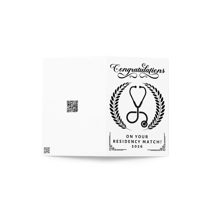 Match Day Card Congratulations Gift for Future Doctor Residency Match Present product image (2)