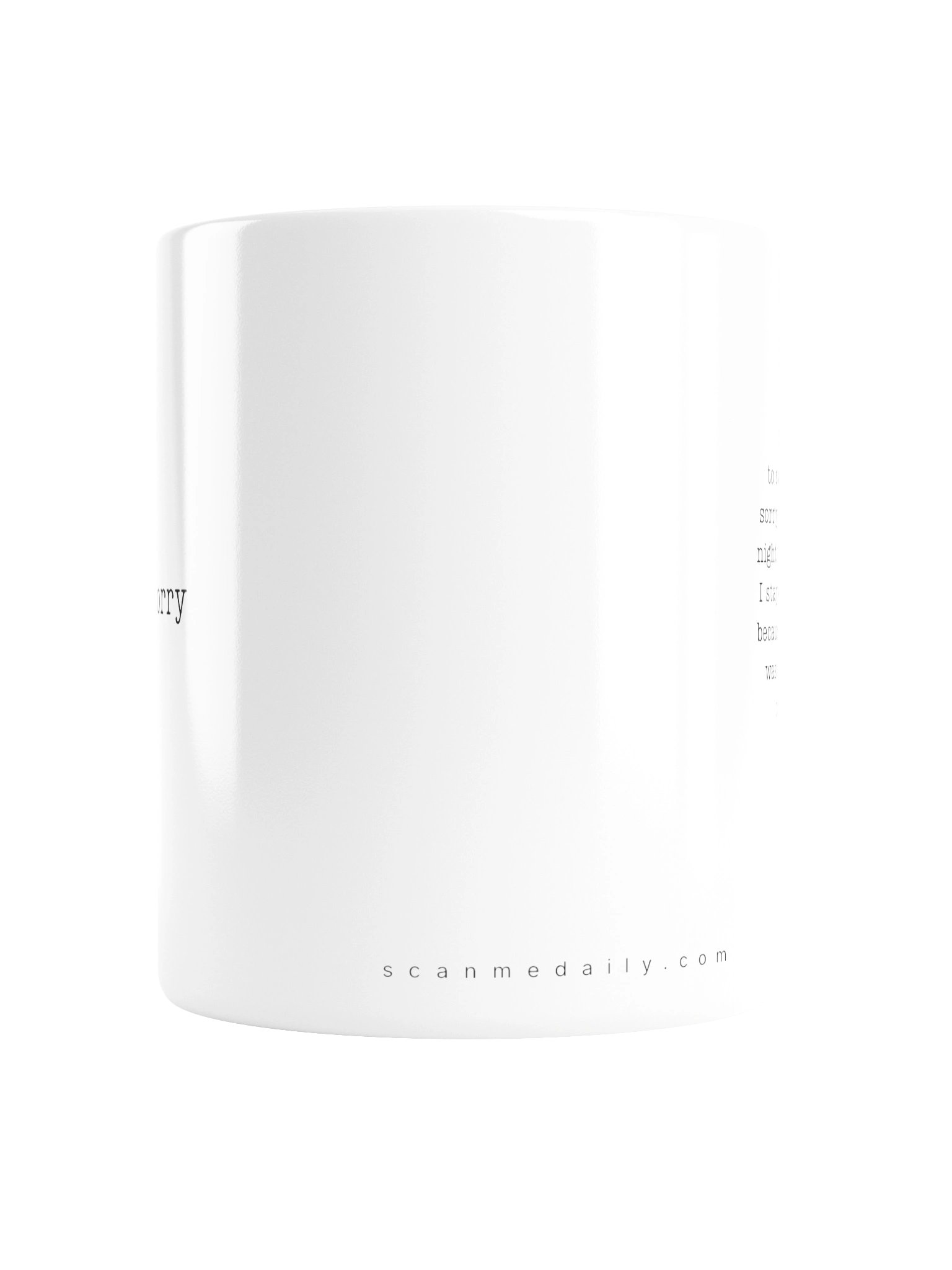 <i>Sorry</i> • QR Mug<br /> With 160 Daily Quotes<br /> <small>Quotes from beloved novel<br />Anne of Green Gables (1908)</small> product image (4)
