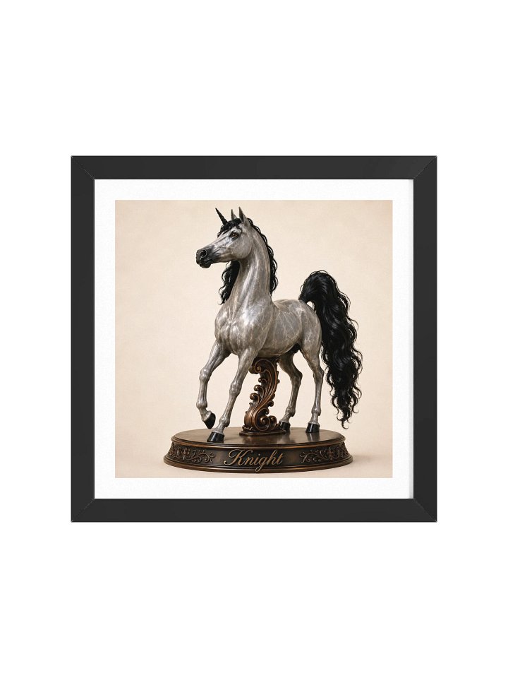 Chess Collection — Knight Unicorn Framed Poster product image (49)