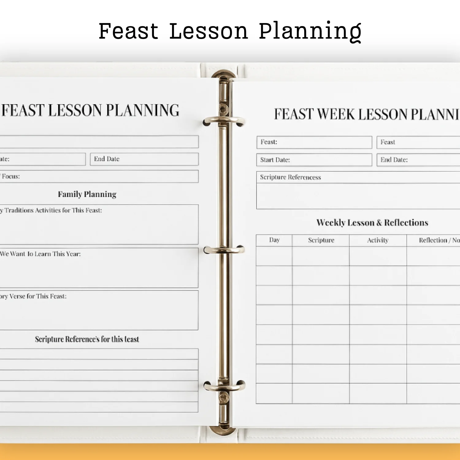 Natsarim Homeschool Planner Printable product image (5)