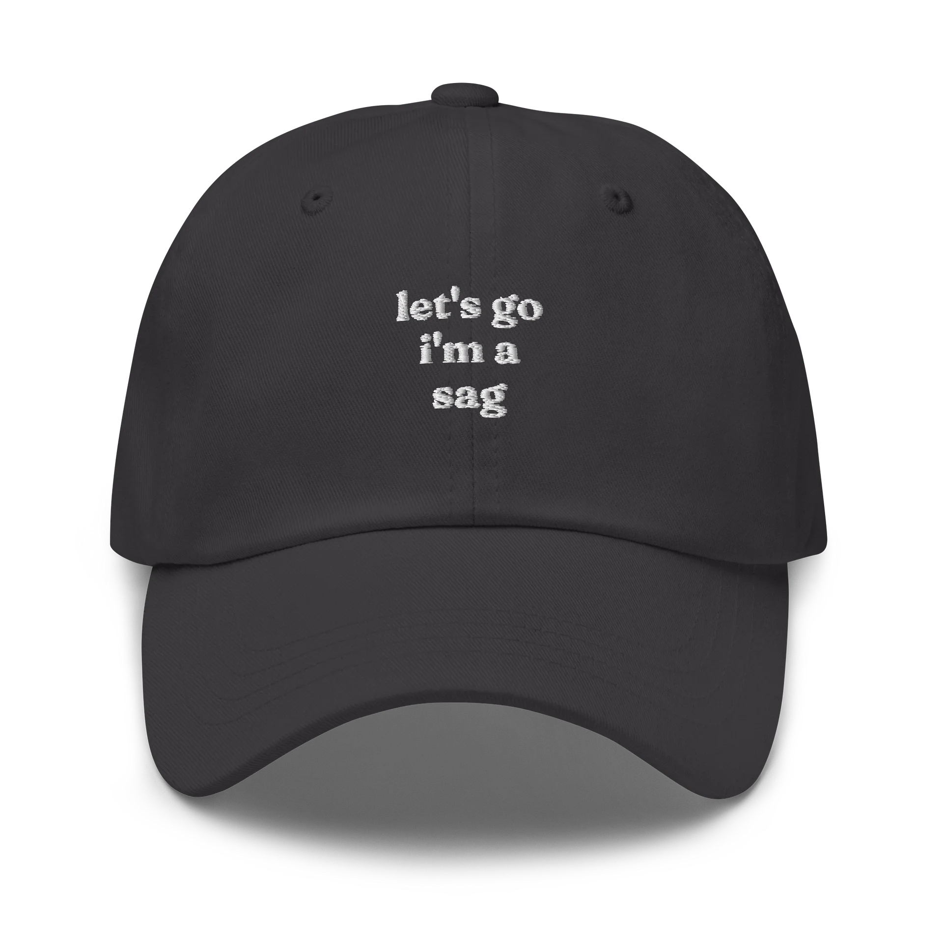let's go sag embroidered cap product image (1)