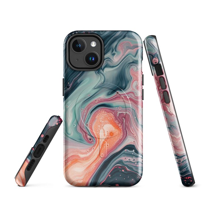 Marbled Magic Tough Magnetic MagSafe® iPhone® 14, 15, 16, 17, Pro, Pro Max, Plus Cases. product image (1)