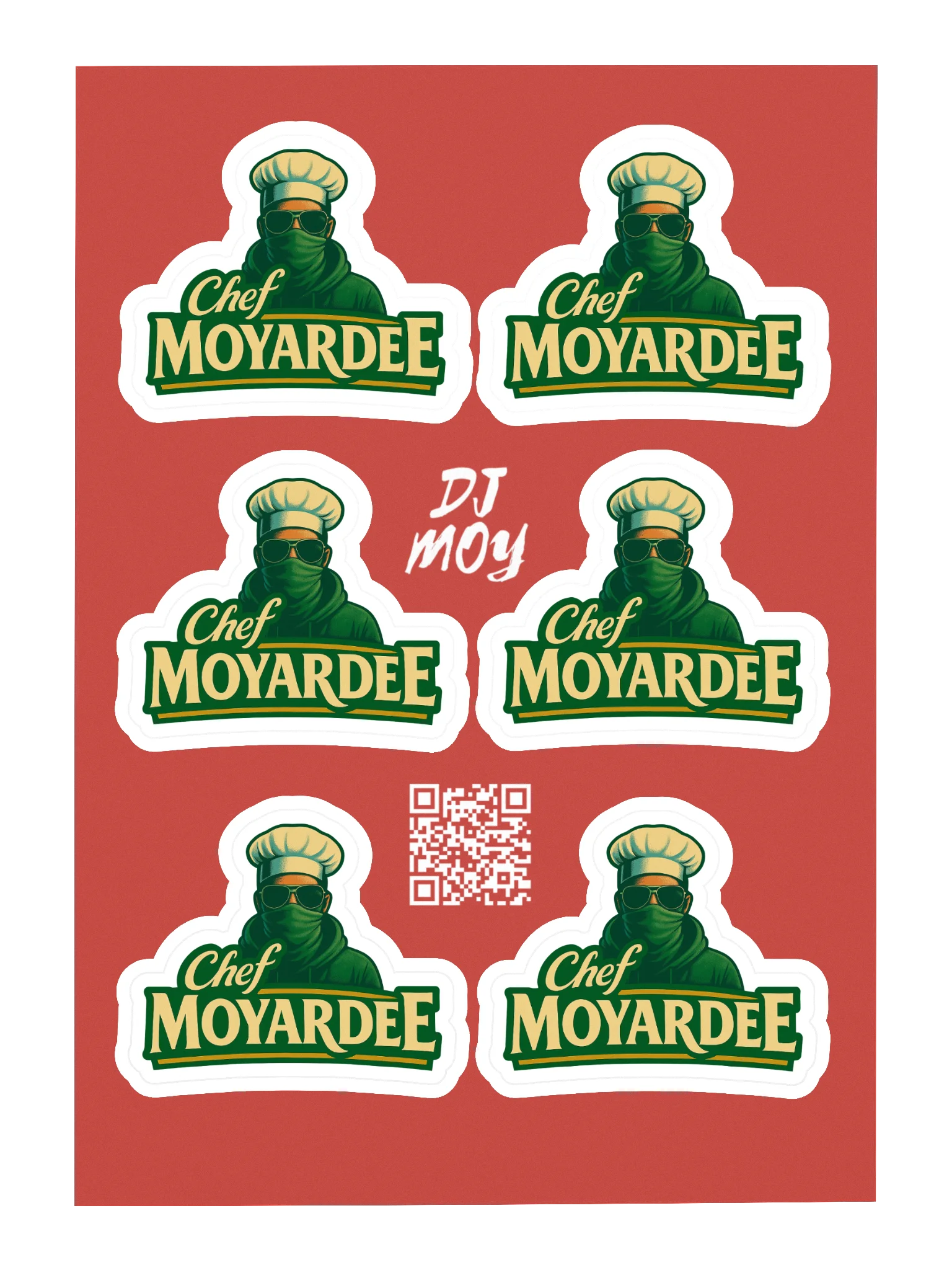 DJ Moy - Chef Moyardee Stickers product image (3)