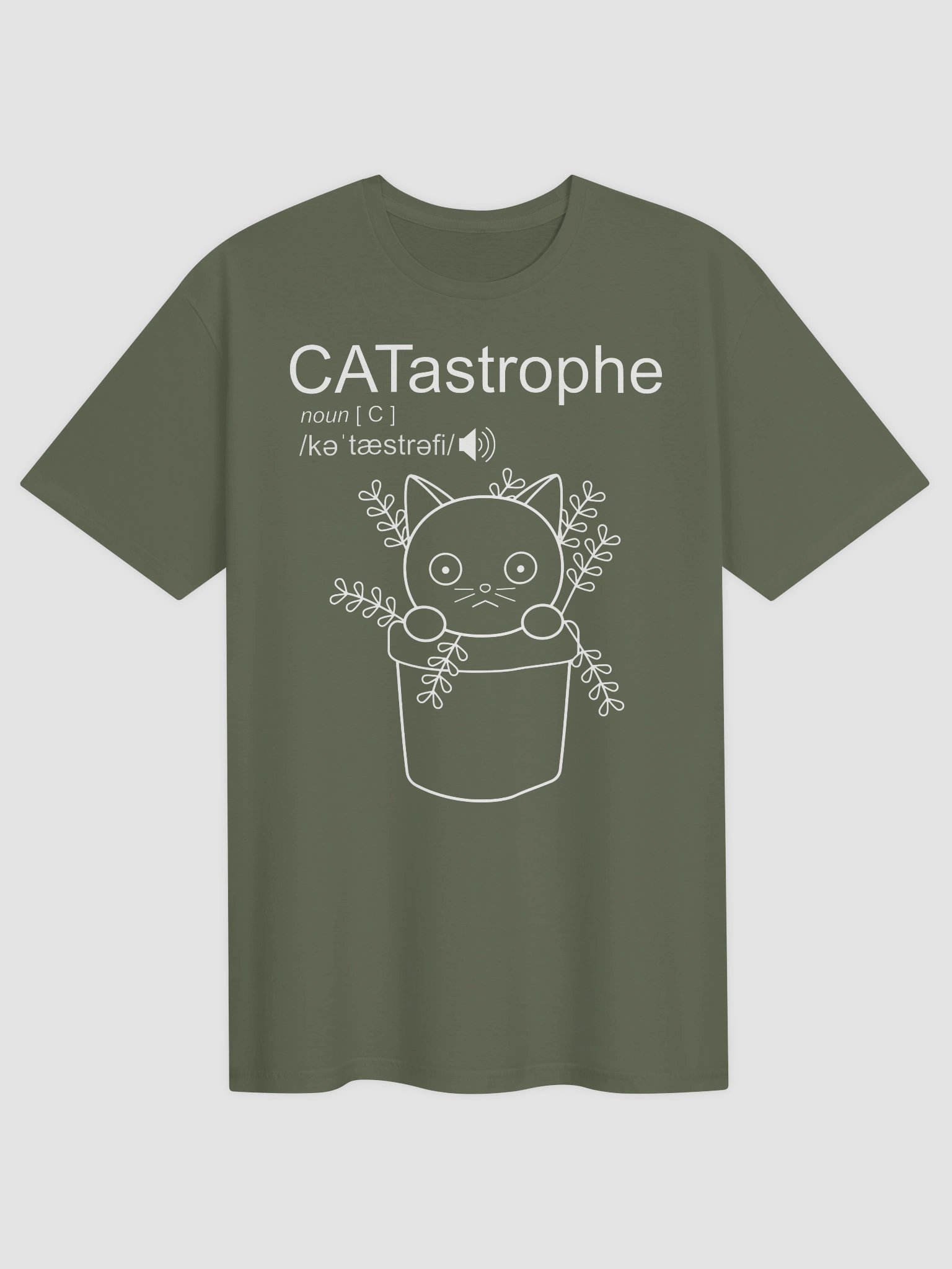 CATastrophe (Cat with Yarn - White Print) - Unisex Adult Super Soft Lightweight T-shirt product image (41)