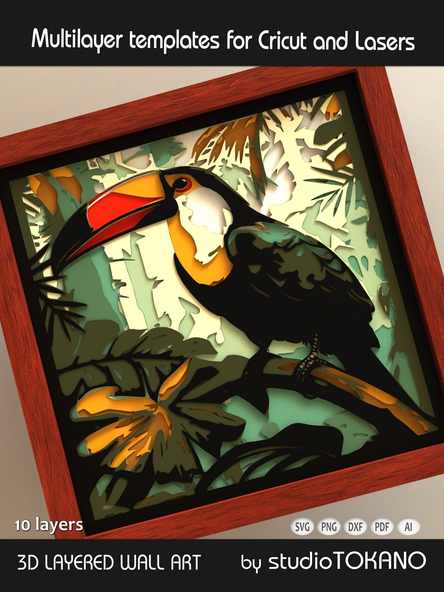 Toucan Multi layered Shadowbox product image (6)