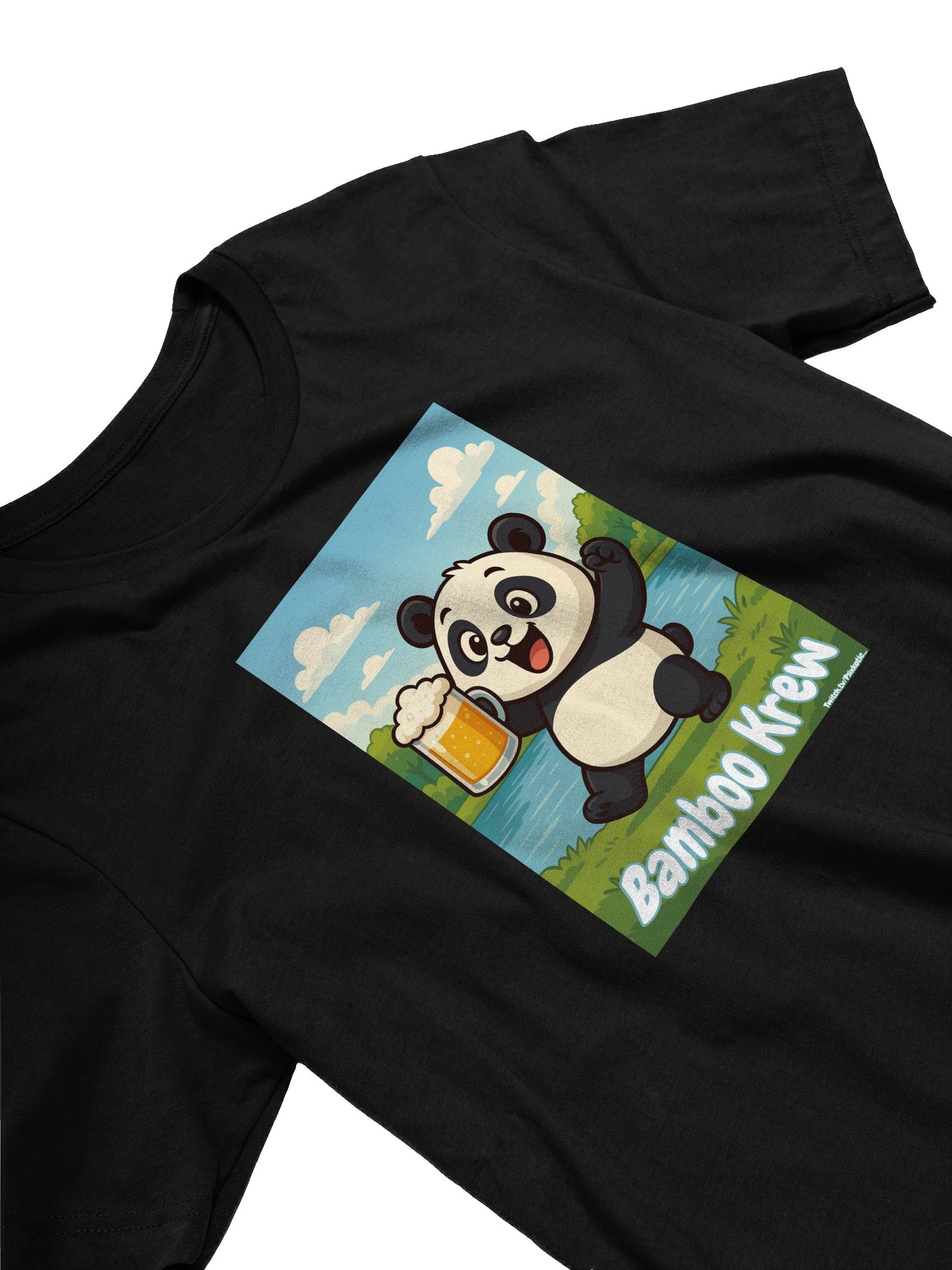 Bamboo Krew Panda Beer T-Shirt product image (3)