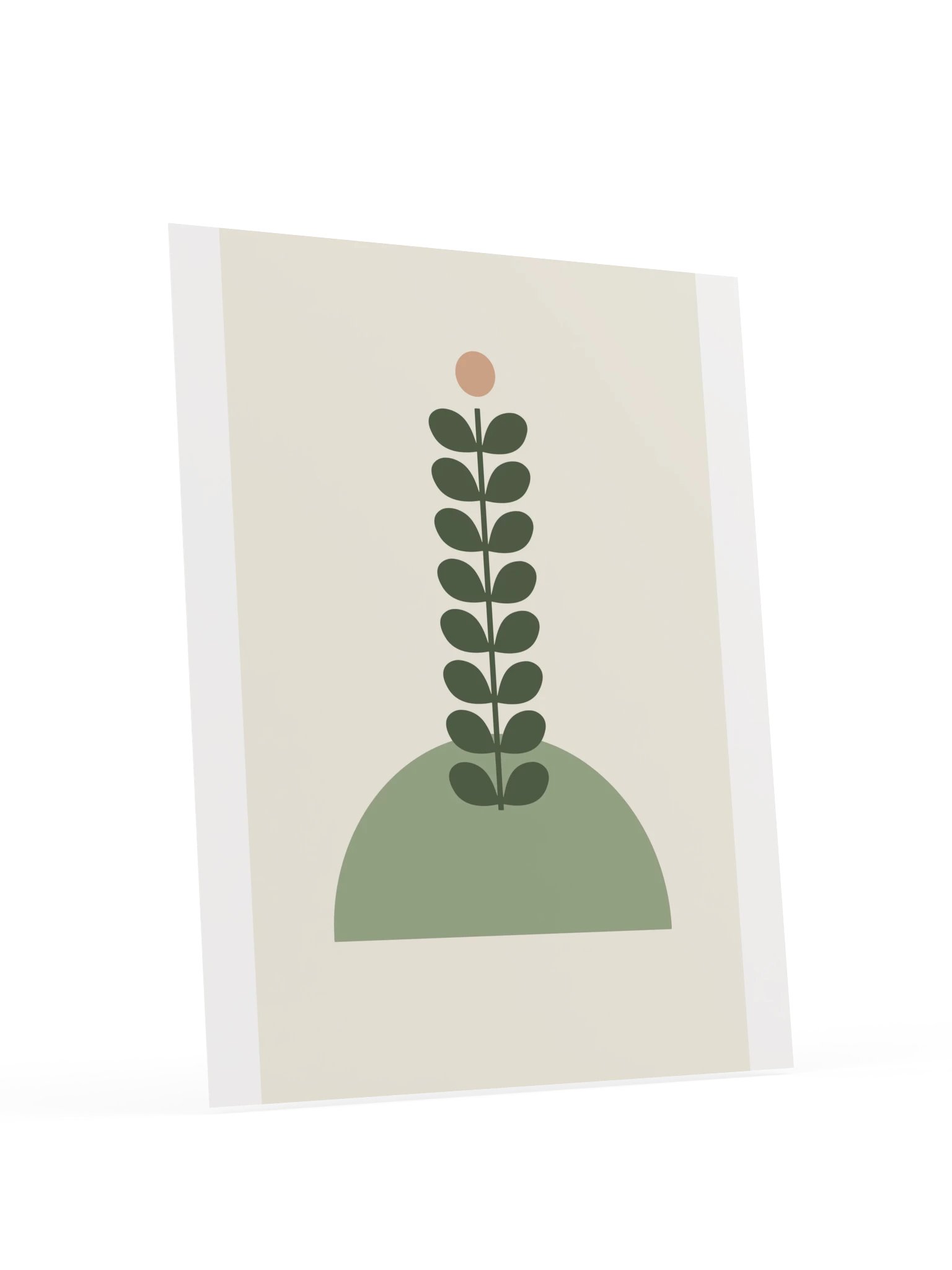 Minimalist Plant Stem Print | Sage Bathroom Wall Art product image (6)