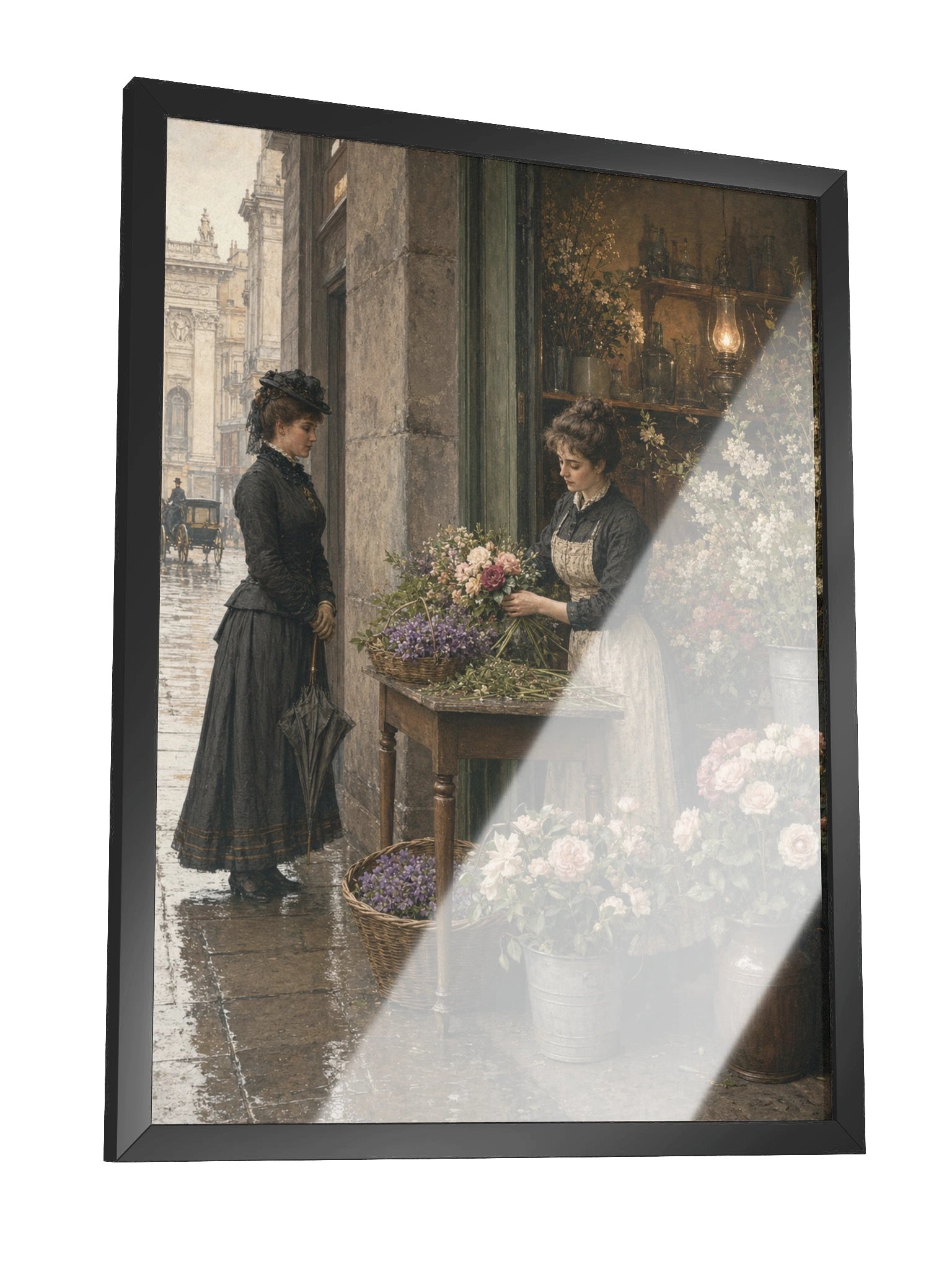 La Fiorista di Porta Venezia — Framed Matte Art Print product image (6)