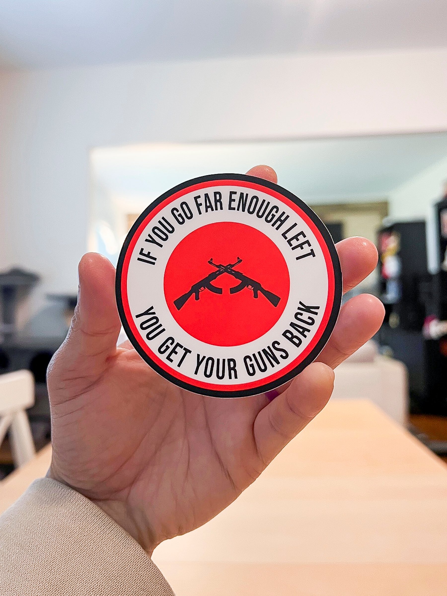 Far Enough Left Sticker product image (2)