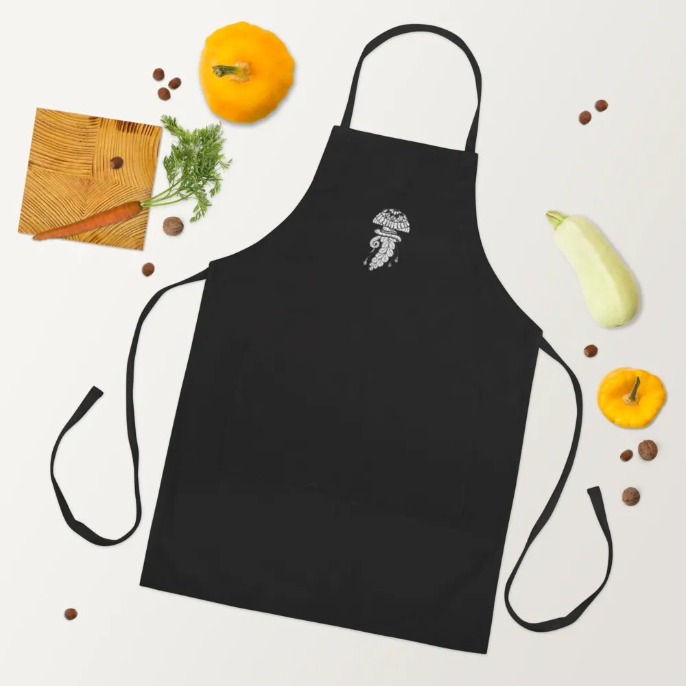 Whimsical Jellyfish Embroidered Apron product image (6)