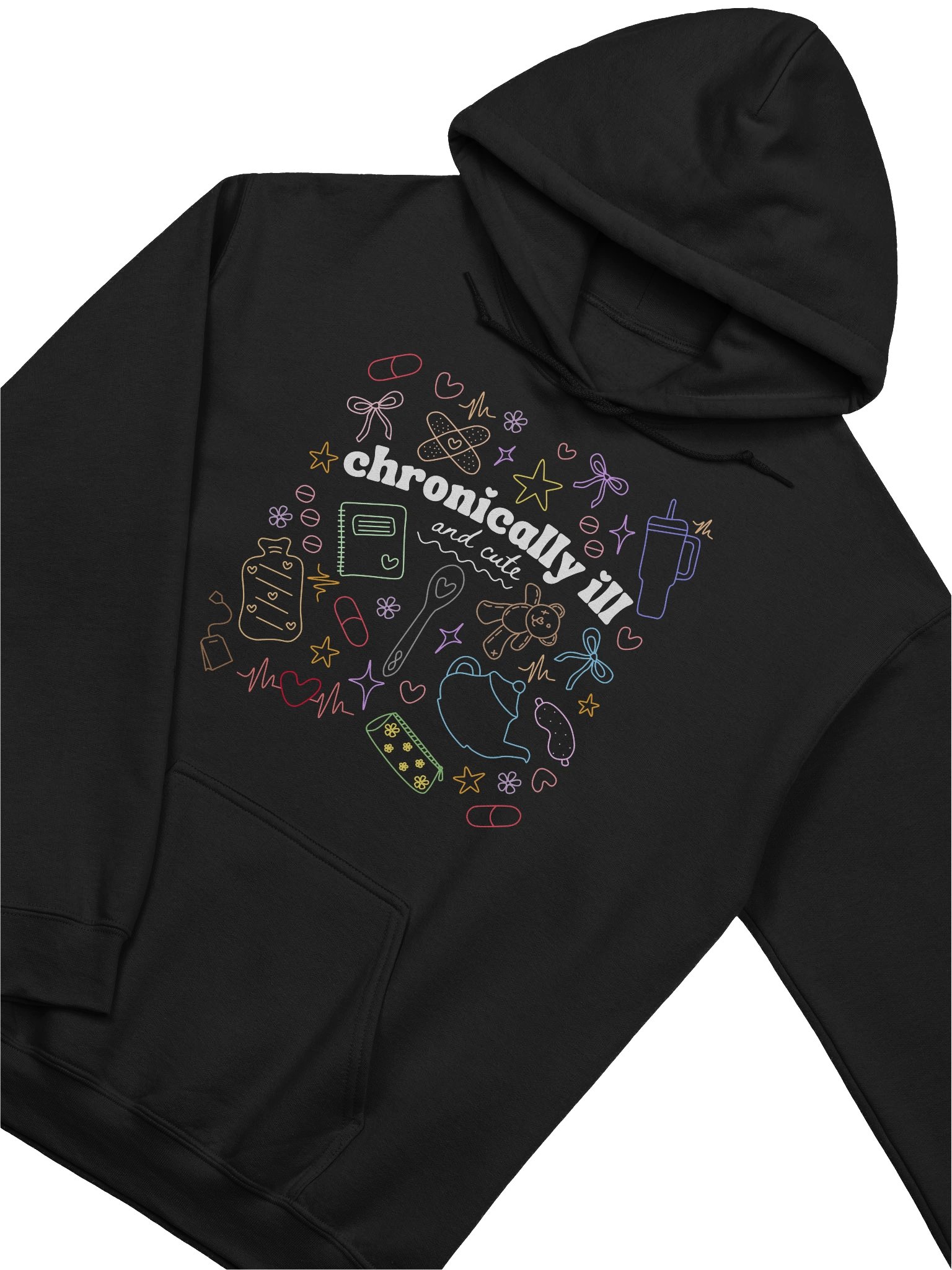 Chronically Ill and Cute Hoodie - Rainbow product image (33)