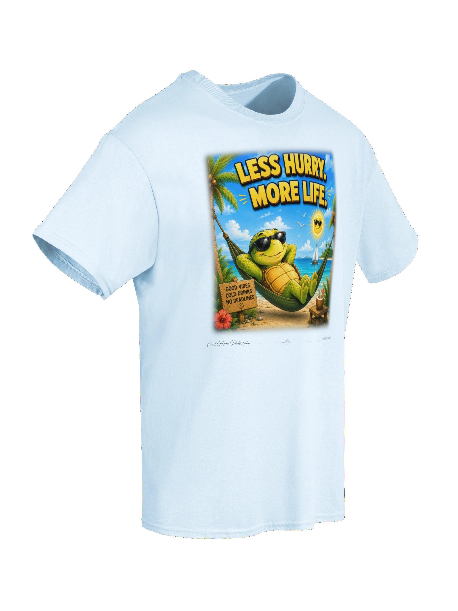LESS HURRY. MORE LIFE. — Gildan 5000 Heavyweight T-Shirt product image (2)