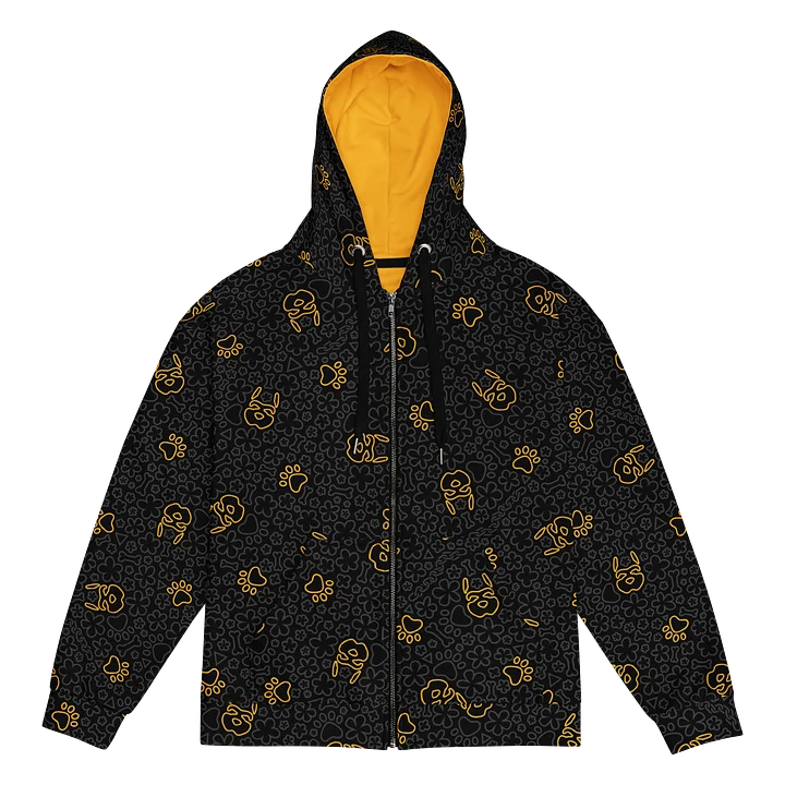 Psych Pattern Zip-Up Hoodie - Night Orange product image (1)