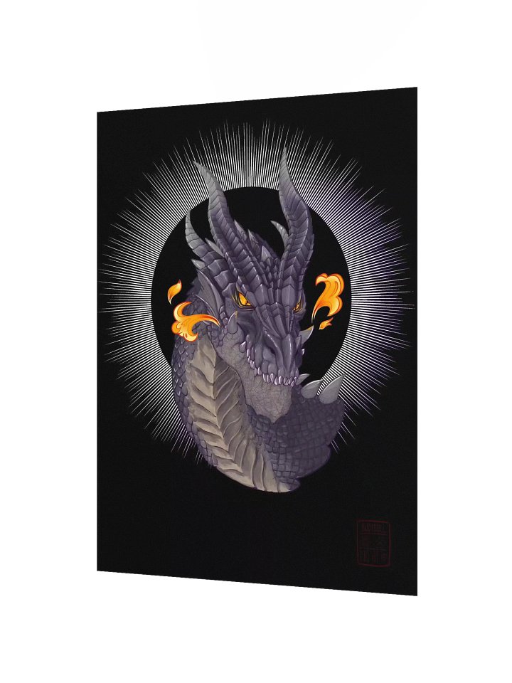 The Black Dragon | Matte Poster | 12" x 16" product image (2)