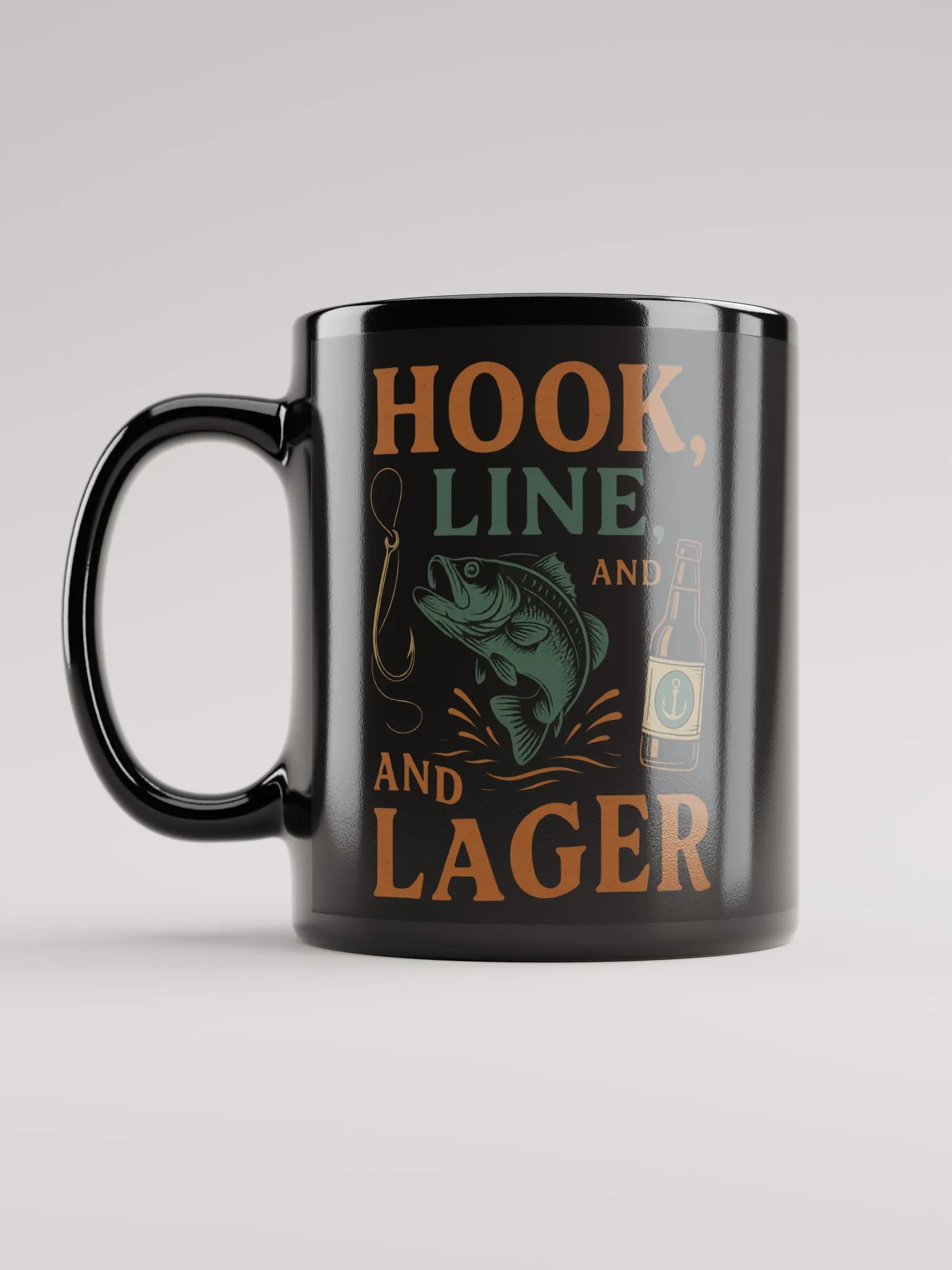 Funny Mug – Hook, Line, & Lager | Fishing & Beer Gift product image (12)