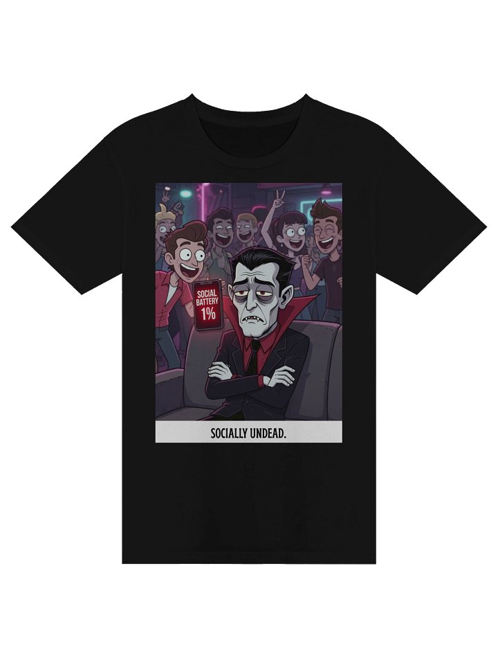 Socially Undead Vampire Shirt – Gothic Streetwear Apparel product image (1)