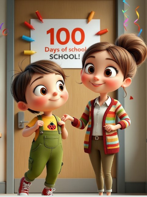 One Hundred Hugs for Little Bug! – A Joyful 100th Day of School Counting Adventure product image (3)