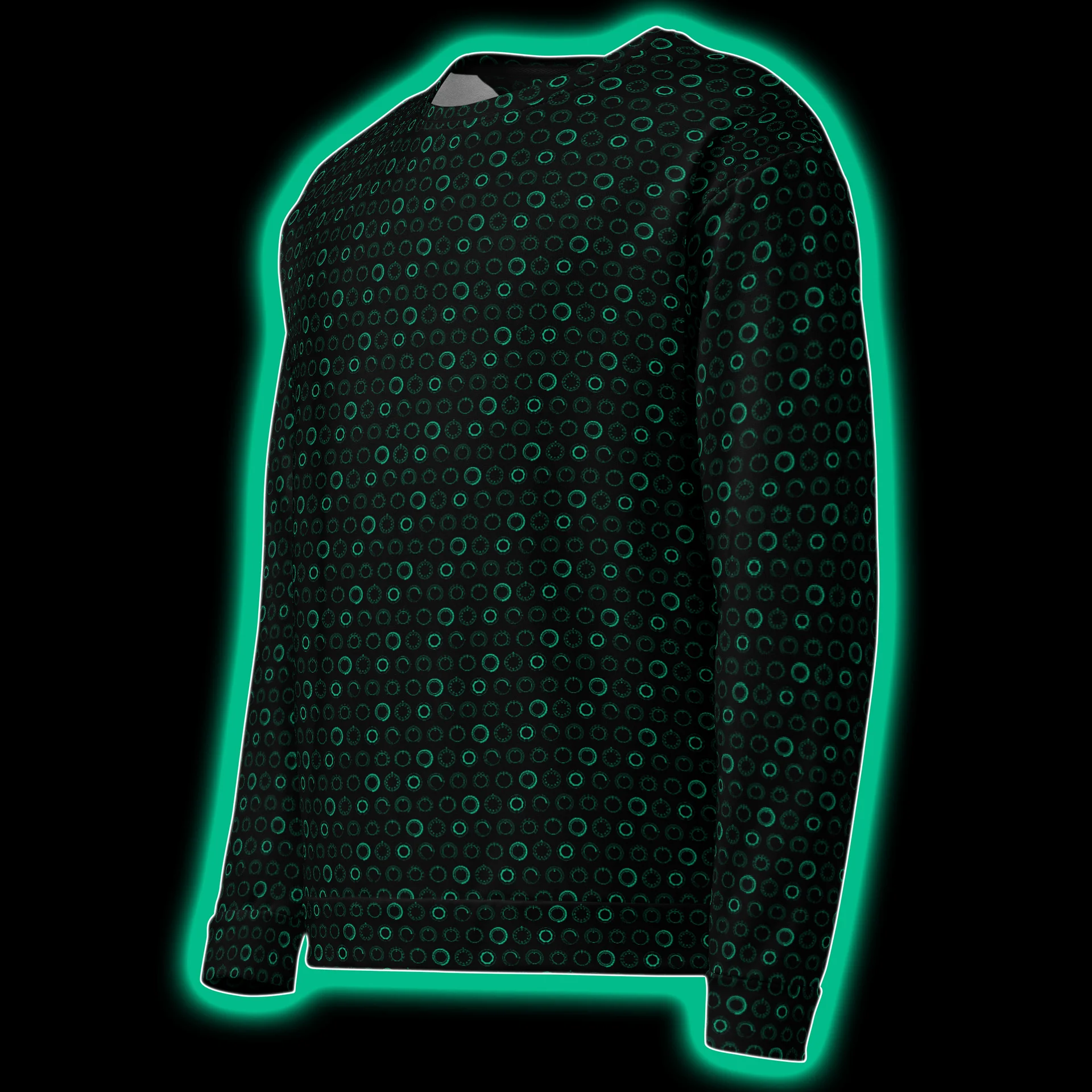 Synthesis Controls Sweatshirt - (7 Modular Synth Dials) BIOLUM product image (3)