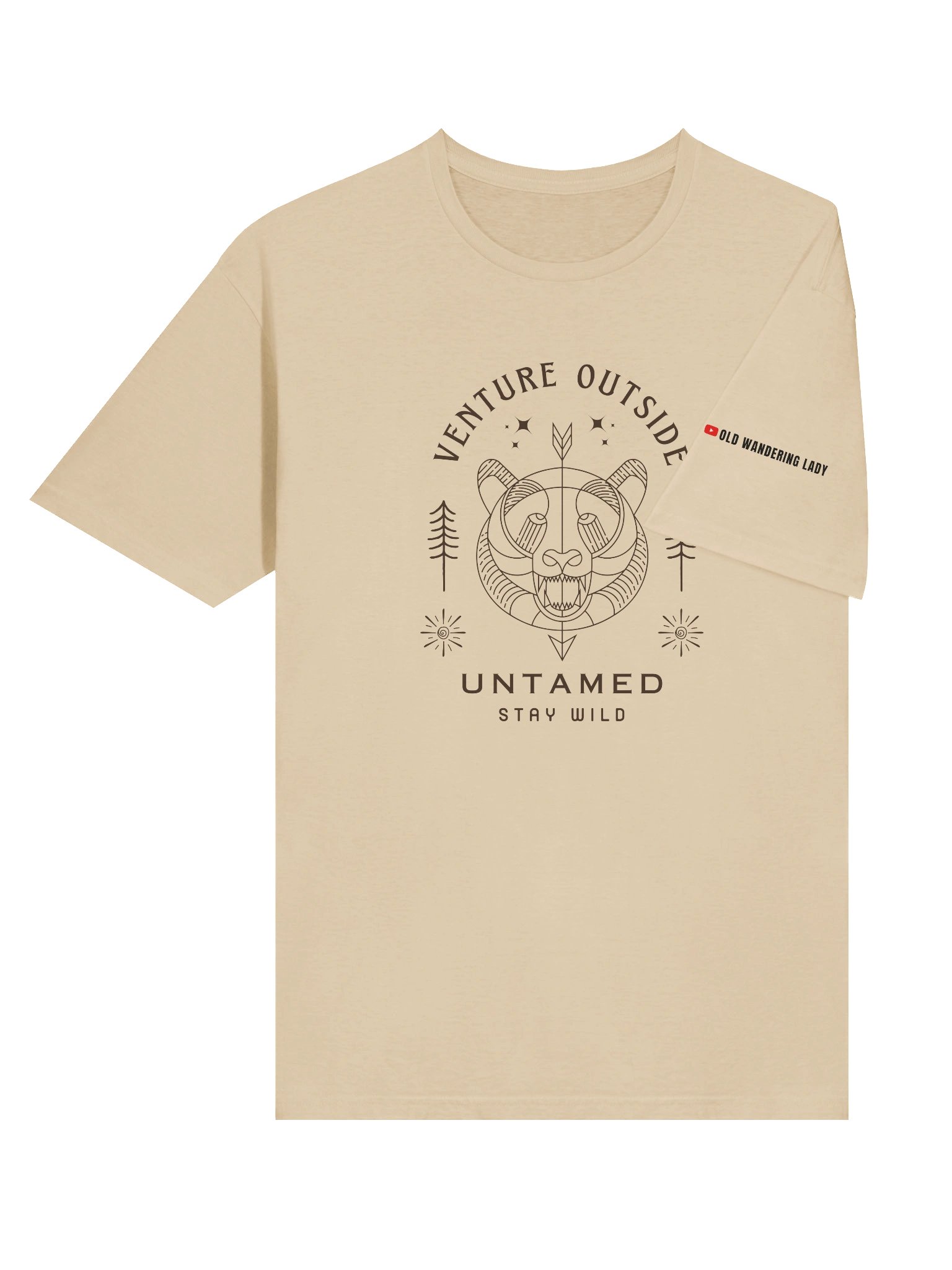 Venture Outside Brown Graphic Unisex Tee product image (12)