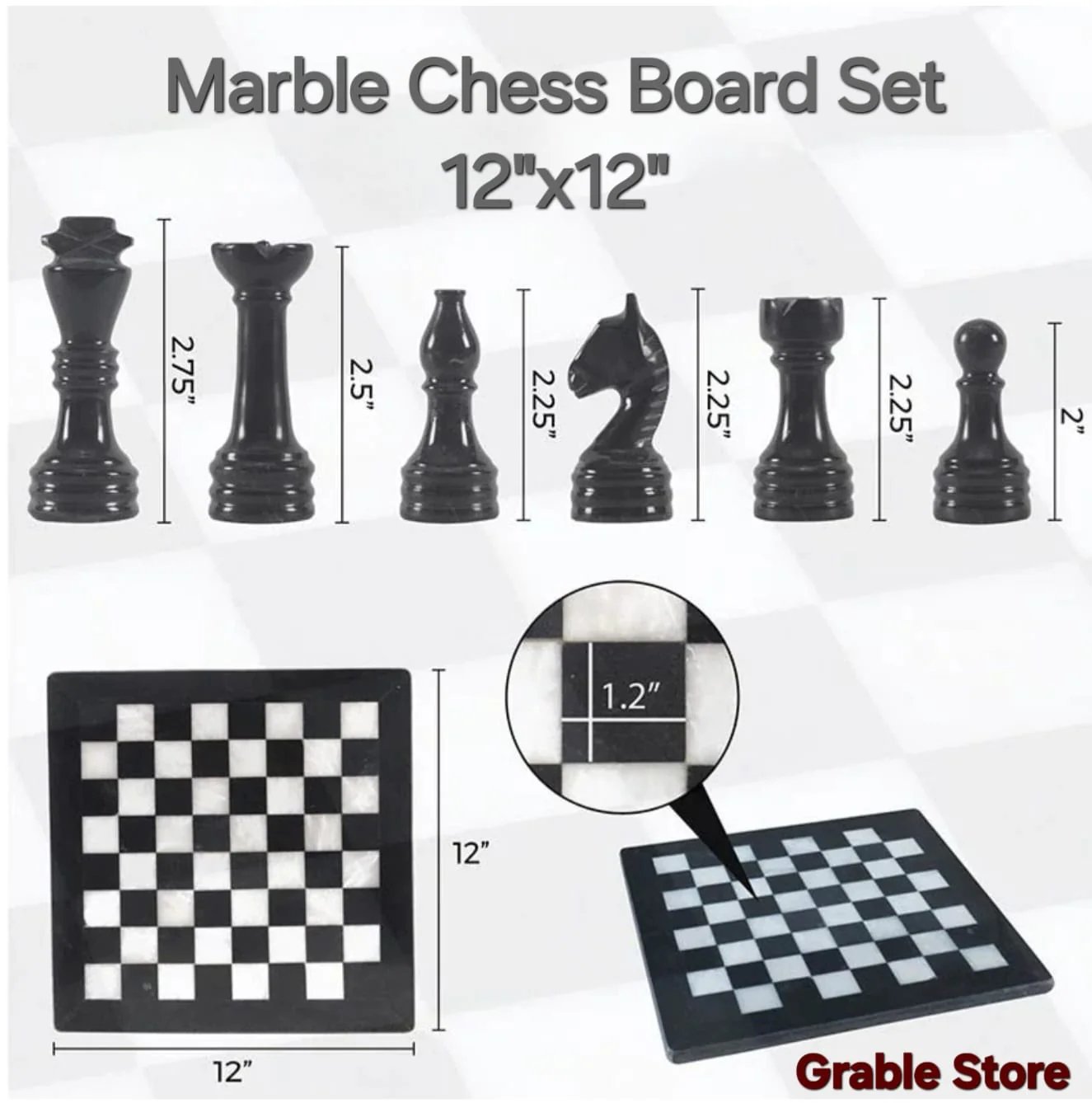 Chess Set Of Marble Made By Hand product image (7)