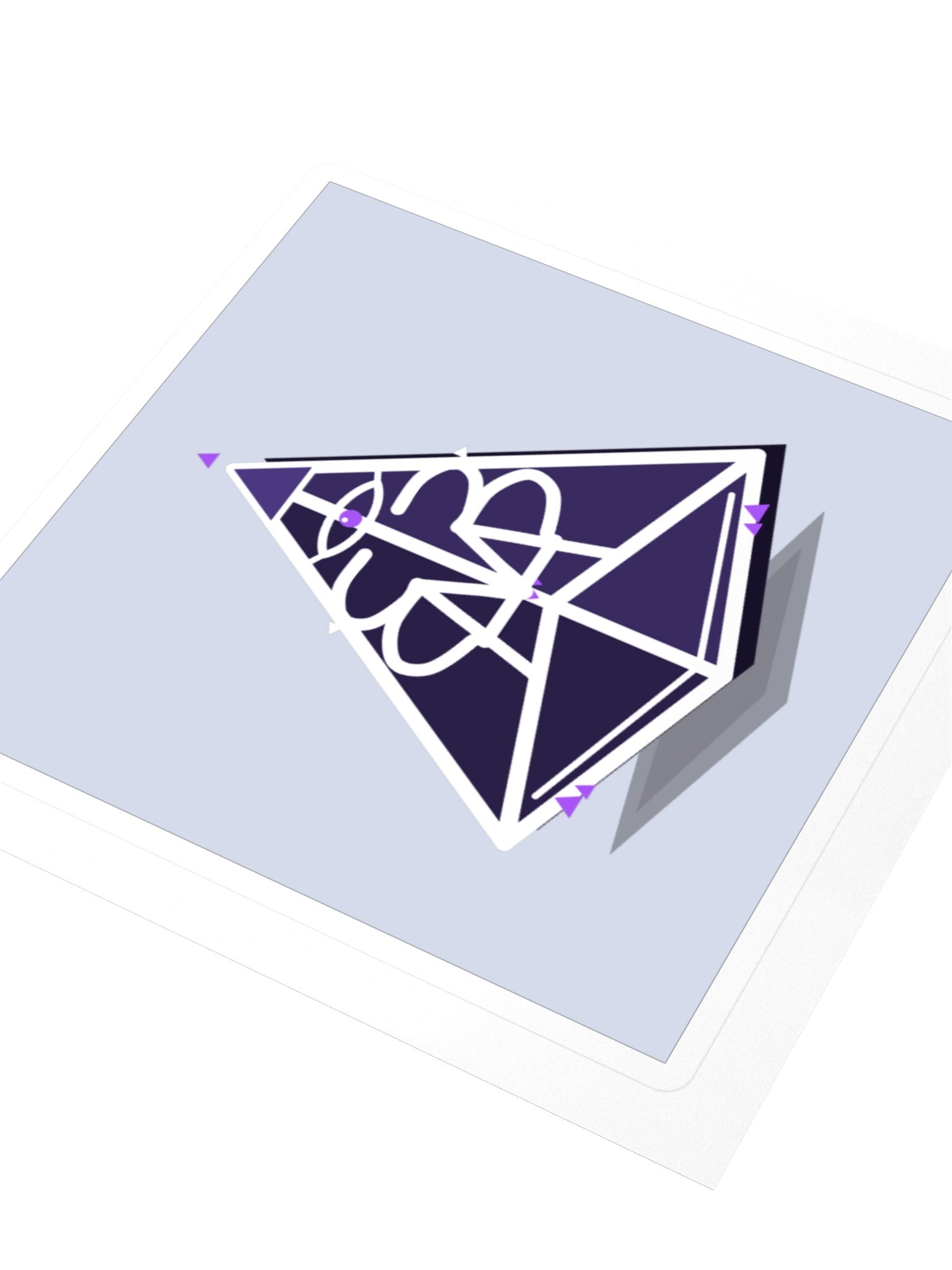 AMP-33 Pyramid 3D — Block Sticker product image (3)