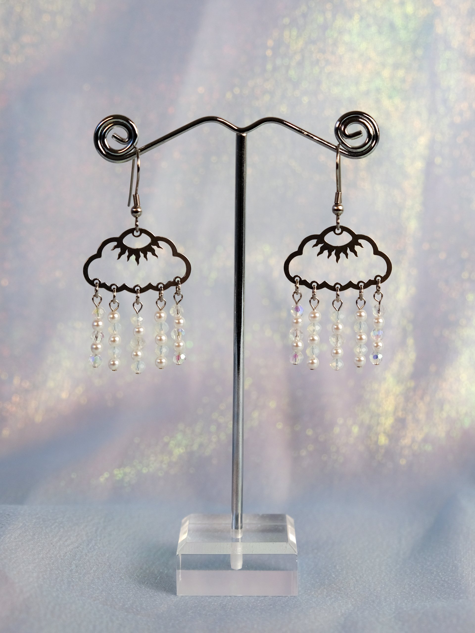 Raincloud - Moonstone earrings product image (4)