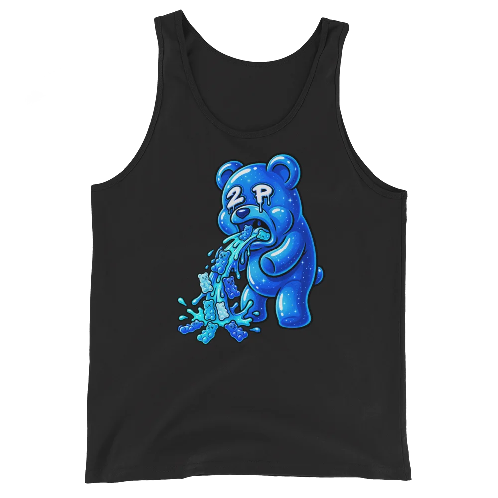 Blue 2P Bear Spill Graphic Tank product image (3)