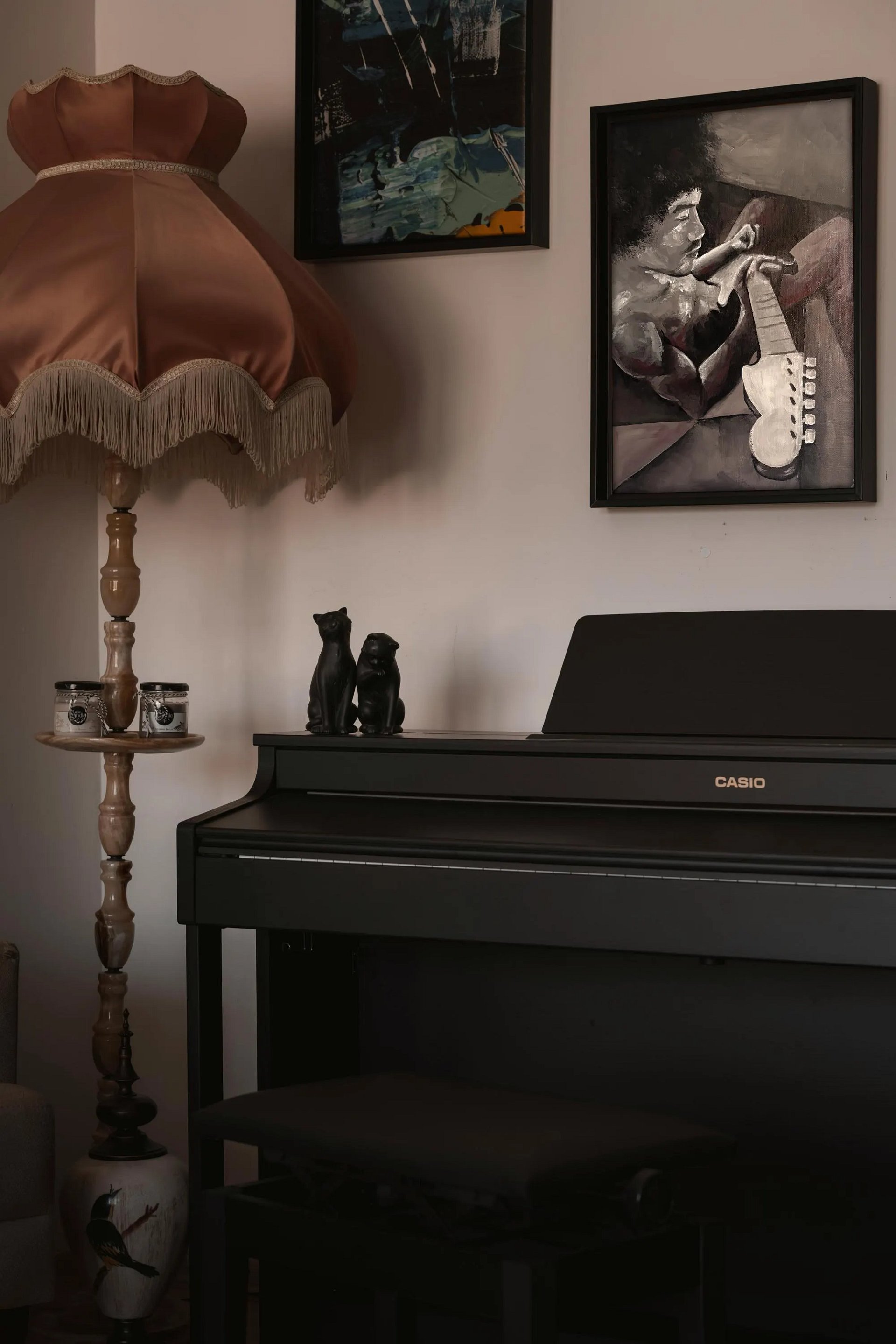 Grey Guitar Print product image (4)