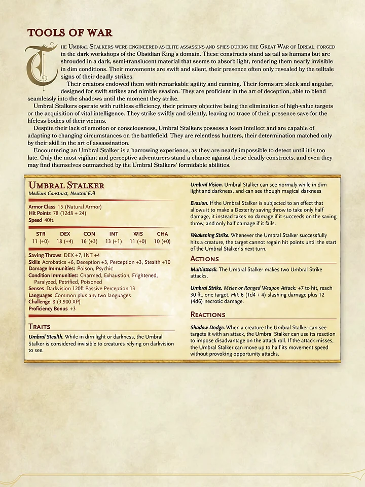 Umbral Stalker product image (2)