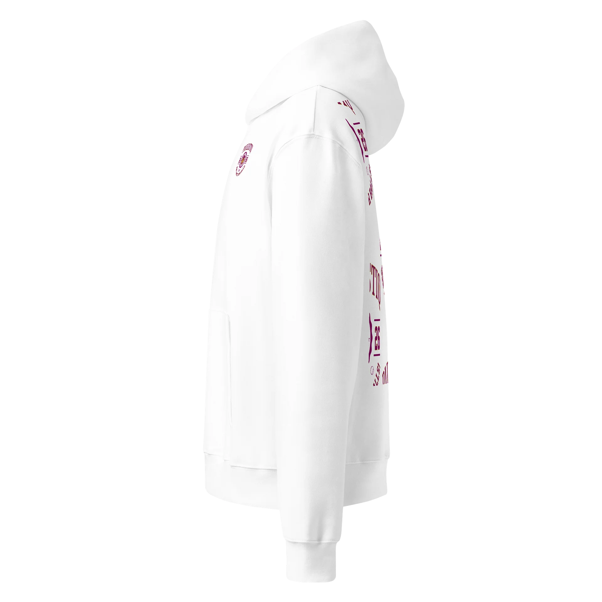 Dedicated to Play Bella Premium Sporty Hoodie EQALL® PADELISTIQ_Pink Multiprint product image (3)