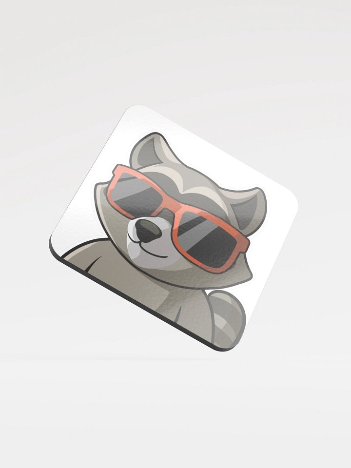 RespawnRaccoon's Coaster - White Background product image (1)