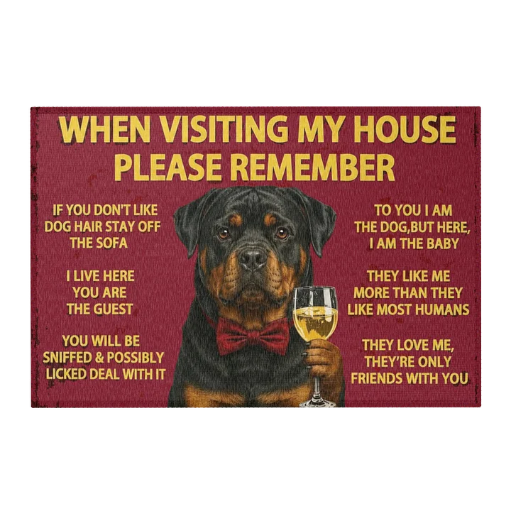 Rottweiler Welcome Mat product image (1)
