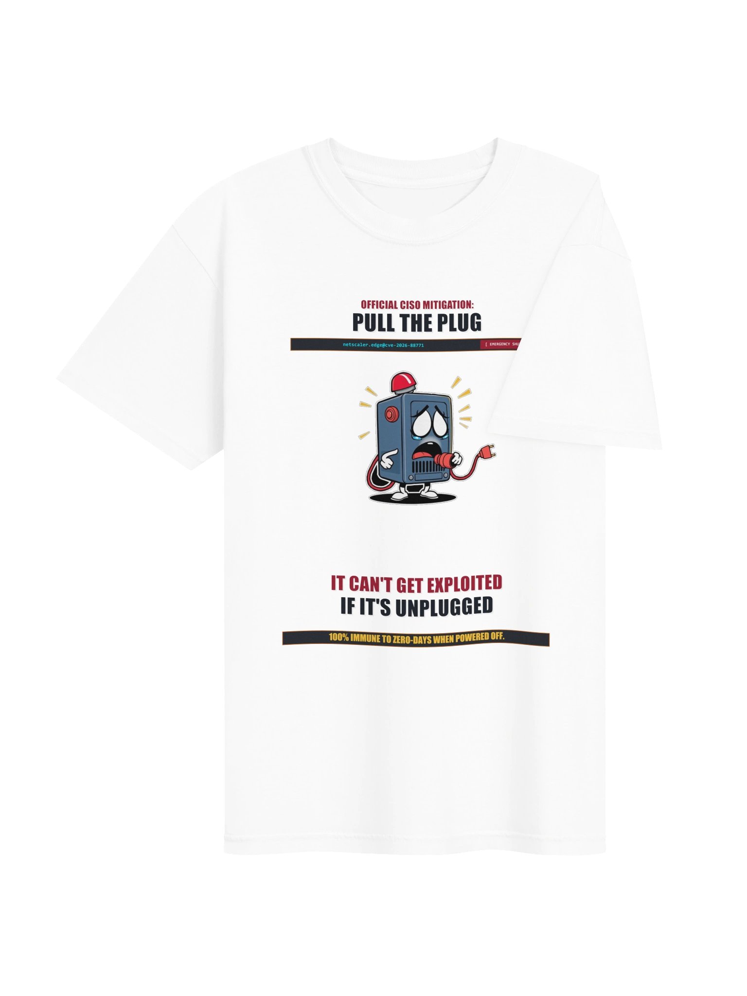 Citrix Emergency Mitigation: "Pull The Plug" Heavyweight Tee - Light product image (4)