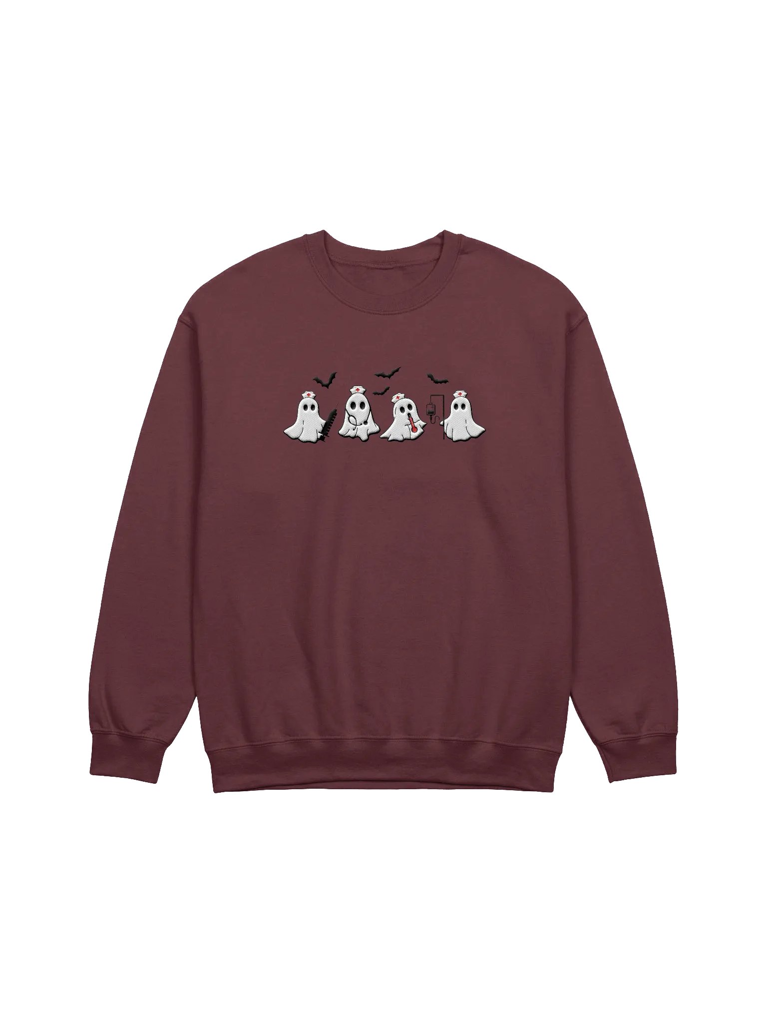 Embroidered Healthcare Inspired Ghosts Sweatshirt product image (3)