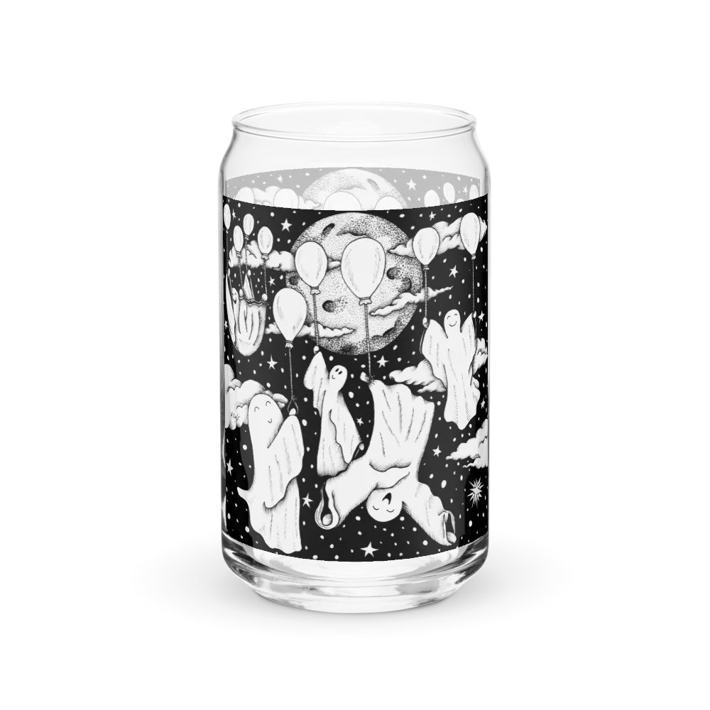 Floaty Ghosty can-shaped glass product image (1)